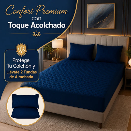 SoftRest: Protector de Colchón Premium con Microfibra Transpirable + 2 Fundas